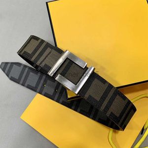 Ceintures de créateurs Ceinture en cuir véritable Ceinture pour hommes Ceinture classique Impression Argent doré Luxe Gris Lettre F Boucle Ceinture Ceintures décontractées Hommes Top qualité cadeaux homme meilleure qualité