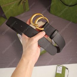 Designer Belts Zwart Leather Bronze Buckle Standard Cinture Di Lusso 25 Opties Buisness Big Buckle Marmont Belt For Men Women