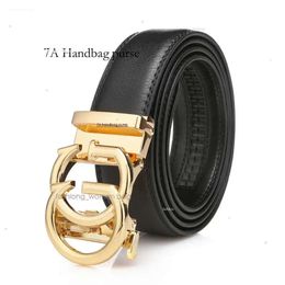 Ceintures de créateurs homme 3,5 cm de largeur Ceintures en cuir pour hommes Boucle en bronze Ceinture à cliquet Ceinture avec boîte hommes femmes boucles d'or Ceintures chaudes portefeuilles sacs fourre-tout