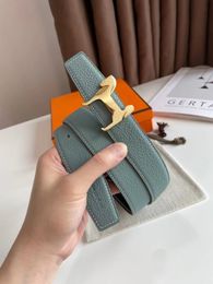 Designer Belts vrouw en mannen high-end luxe dubbele h buckle riemen heren lederen mode riemen heren klassiek dubbelzijdige merk taillebanden voor vrouw He068