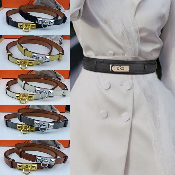 Ceintures de créateurs womden ceinture luxe tout-match simple avec une robe de jupe pantalon cordon ceinture de taille pour la largeur de ceinture féminine 2,0 cm