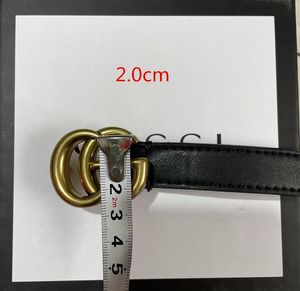 Ceintures de créateurs Femmes Hommes Lettre Casual Boucle Lisse Ceinture de luxe 20 couleurs Largeur 2,0 cm 3,4 cm 3,8 cm avec boîte