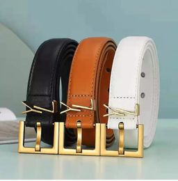 Cinturones de diseño Cinturón con hebilla YS para mujer Cuero genuino 3 cm Ancho Hombres de alta calidad cnosme Cintura para mujer Cintura Ceintures sin caja