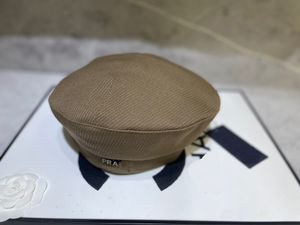 Designer Baretten Brief Keten Baret Cap Mode Dame Outdoor Reizen Bonnet Caps Luxe Mutsen Zwart Wit Hoeden AAA888
