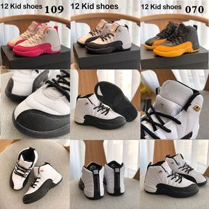 2023 Designer grote kinderschoenen Kid Basketball Shoe Rubber Ademend Leer 12 12s XII Taxi Dark Blue Gym Red the Master Grey Vivid Pink