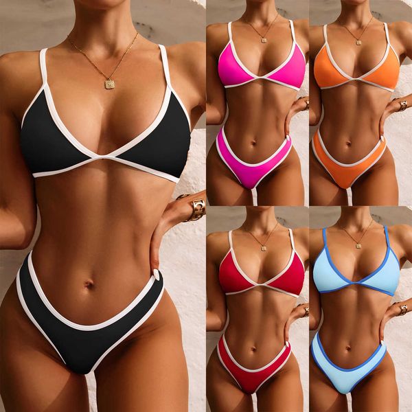 Designer Bikini New Split Bikini Swimsuit Womens Couleur de Triangle sexy Pantalon Triangle multi-couleurs Hot Sprin