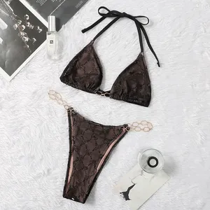 Designer Bikini Summer Beach Sunshine Womens Swearwear Set Bur Sexy Clear Strap Forme de maillot de bain deux pièces Bikinis C Lettre Diamond Stitching