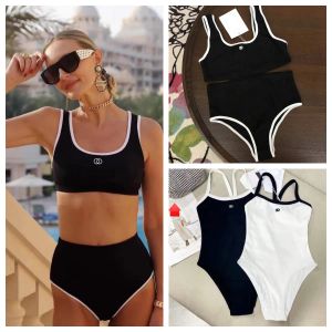 Designer Bikini Maillot de bain Maillots de bain Maillot de bain Femmes Maillots de bain sexy Dames Dos nu Split Lettre Multicolors Summer Time Beach Maillots de bain Vent Maillots de bain S / XL