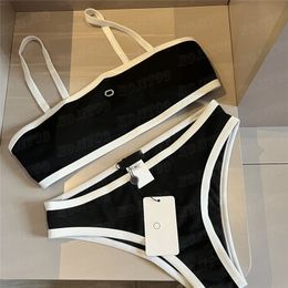 Diseñador Bikinis Sets Mujer Syte Swimsuit Luxury Metal Carta Bikini Summer Swewear Suits Bathing Bathing Trait