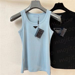 Womens Designer Knits T-shirts Tanks Tops Mode Mouwloos T-shirt Ontwerp Badge Breien Hoodie Zomer Tees