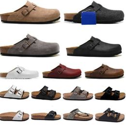 Designer birkens tocks klompen heren loopt Sandalen boston herfst winter unisex pantoffels Zacht Leer vilt naturals hombres Outdoor Gesp Schoenen Hardloopontwerp 6190ess