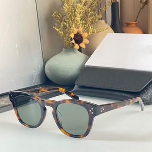 Designer Noir Acétate Grandes Lunettes De Soleil Pour Hommes Femmes Cadre Carré Polarisé Trois Points Lunettes Plat Léopard Conduite 42 Verres 40233 Surdimensionné Sexy De Luxe Shades