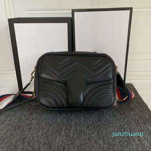 Designer- sacs noirs couleurs classiques femmes épaule Crossbody couleur pure oblique crossbag messenger sac à main
