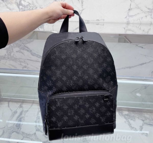 Diseñador Estampado negro Mochilas Bolsos Hombres Mujeres PU Mochila de cuero Mochila escolar Mochila de moda Mochila para presbicia Mochila Bolsas de hombro Gaston Luga