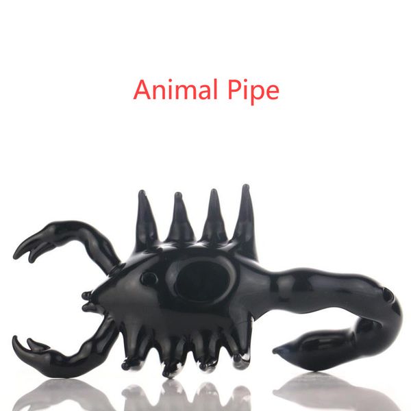 Pipas de fumar Black Scorpion de diseñador Pipa de animales Suministro para fumador