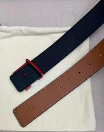Designer Blackbrown Leather Bluered Buckle Men Jean Business Business Formalcasual Belts Accessoires 6109959