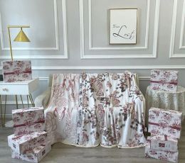 Designer deken gooi dekens sofa bed vliegtuig reis koraal fleece deken deken bad handdoek luxe cadeau voor feest bruiloft kerst