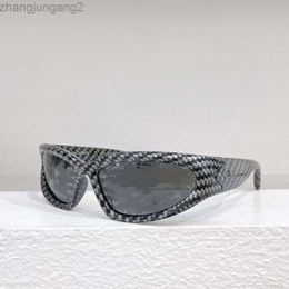 Diseñador Blenciaga Gafas de sol Baleciaga 24 de enero Familia B BB0157S TIKTOK El mismo estilo de gafas de sol personalizadas Gafas de sol de moda versátiles