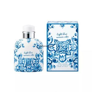 Concepteur Bleu et blanc Porcelaine Perfume Light Blue Man Perfume Perfum pour hommes 125 ml EDT Spray Parfum Designer Cologne Perfume durable
