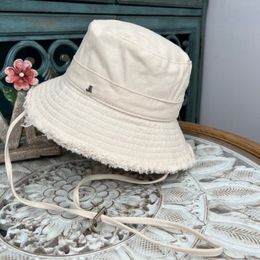 Diseñador Bob Straw Bucket le Hat Cap Women Hats Bob Fashion Brim para Hat Bucket Wide Diseñador Finabado Playa 10 Colores disponibles S