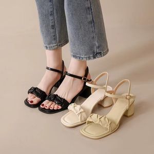 Designer Bom Dia Sandal Slipper Geothe Cuir Casual Shoe Summer