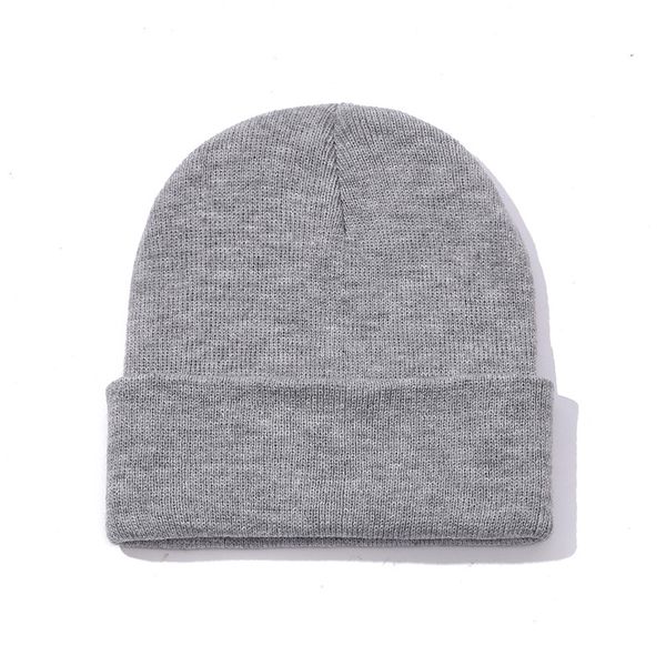 Gorro de diseñador Gorro para hombre Nuevo Cappello Botones de marca Gorros de punto Hombres Mujeres Gorro de lana gruesa Gorros de otoño e invierno Gorros de calavera de color sólido