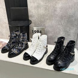 Designer Boot luxe femmes bottines talon haut Martin bottes velours métal froissé brevet