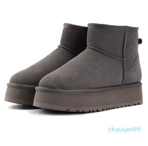 botines de diseñador Mujer Bota Diseñador Tasman Nieve Invierno Piel de oveja tazz Botas Moda Damas Tazz Plataforma Zapatillas de piel Clásico Ultra Mini Botines