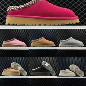 Designer laarzen Australië Tasman Slippers Tazz Bont Slippers Dames Designer Laarzen Schapenvacht Shearling Ultra Mini Platform Snow Z Boot Suède Wol Winter minilaarzen