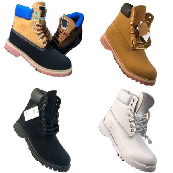 Bottes de designer automne hiver en dehors des chaussons Martin Nouveaux designers Men de marque Boots Boots Classic Luxury Antisiskide Bottom Randing Chaussures Top en cuir Sweet