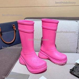 Designer laarzen merk herfst winterseizoen dames regen laars mannen snoep kleur rubber waterdichte schoenen wandelen enkel laarzen casual platform laarzen plas pvc laarsjes