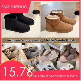 Botas de diseñador Classic Ultra Mini Australian Snow Boot Plataforma Corta Mujeres Hombres Piel Piel de oveja Tasman Zapatillas Tazz Chesut Arena Mostaza