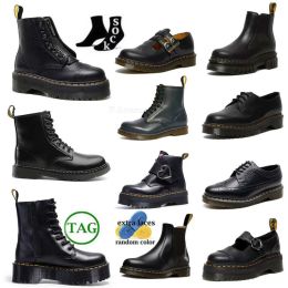 Bottes de concepteur Dr Womens Mens Martenes Boot Boot Ankle Mini Platform Doc Boties Jaune Low Top Cuir Hiver Snow Snow