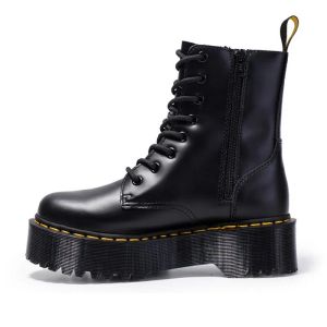 Bottes de créateurs Dr Femmes Hommes Martenes Bottes Cheville Mini Plate-forme Doc Boot Jaune Low Top Cuir Bottes de neige d'hiver OG 1460 Smooth Oxfo