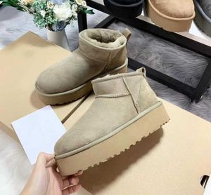 Bottes de créateurs pour femmes Australie neige 2023womens Tasman Tazz Slippers Mini Platform Boties Winter Suede Laine Laine