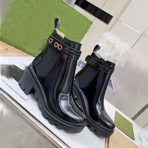 Designer Boots Luxe laarzen Stijlvolle klassieke Martin-laarzen Woestijnlaarzen van kalfsleer met merknaam Maten 35-42 Met doos