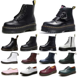 botas de diseñador martines doc para mujer Dr martines invierno mujer negro cuero de lujo Diseñador bottes mujer para hombre bota botines de nieve botas de mujer cálido barbecho Zapatos casuales