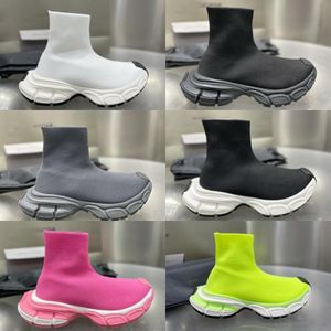 Designer Laarzen Heren 3Xl Sok Mode Zwart Stretch Gebreide Sneakers Dames Slanke Dikke Slijtvaste Zool Casual Schoenen Merk groen