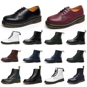 Botas de diseñador Plataforma hombres mujeres zapatos botas Charol invierno mantener calientes botines de nieve top cuero inferior Tobillo zapatos doc martens zapatillas deportivas botines eu36-45