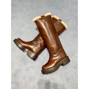 Botas de grife friccionada cor cavaleiro botas coxa-alta salto grosso acolchoado botas de algodão engrossado botas retro bota de equitação