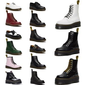 Designer Boots korte laars Doc Martens Dr Martins Designer Heren Dames Marten High Leather Winter Snow Booties Oxford Bottom Enkelschoenen zwart wit 8 veterschoenen