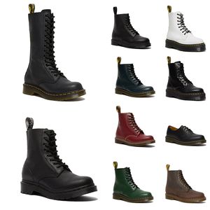 Designer Boots korte laarzen Doc Martens Dr Martins Designers Heren Dames Marten Boot Hoge lederen wintersneeuwlaarzen Oxford bodem enkelschoenen zwart wit Loafer schoenen