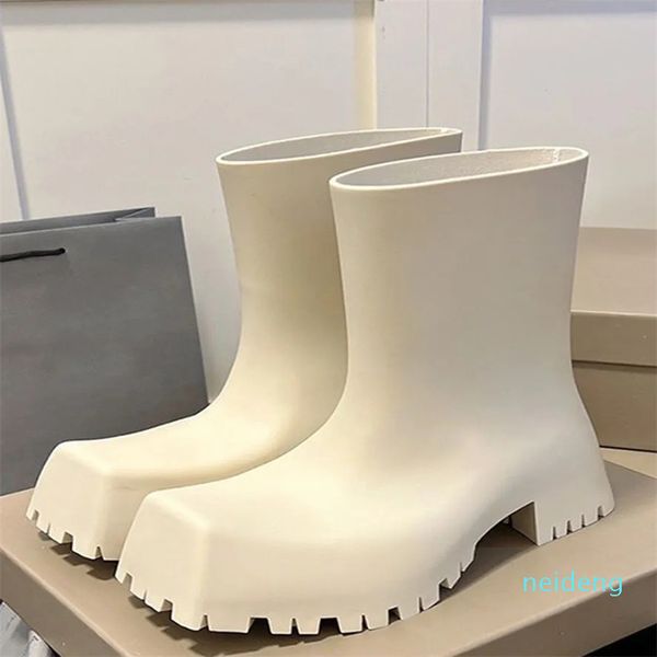 Bottes de créateurs courtes hommes femmes haute cuir hiver neige bottines bas cheville chaussures noir blanc bottes taille 35-45