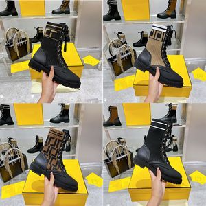 Botas de diseñador Mujer Plataforma Bota Silueta Tobillo Martin Calcetín Botines Negro Marrón Manténgase abrigado en invierno Cuero real Mejor calidad Clásico con cordones Tamaño casual 35-41