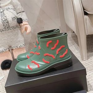 Designer Boot Boot Women's Rain Dikke Heel Dikke Sole Ankle Boots Women's's