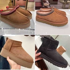 Botas de diseñador para mujer nieve bota de invierno Australia zapatillas Tasman plataforma ultra mini piel tobillo moda marea Australie zapatos de lana tazz cuero casual afuera