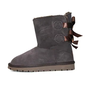 bottes de créateurs femmes bottillons de neige d'hiver classique GAI mini cheville botte courte mode femmes dames filles chaussures triple noir châtaigne rose gris