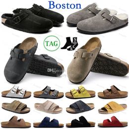 2024 Boston Clogs Designers Slippers Hoofd Pull Cork Mens Dames Meerdere stijlen Arizona Mayari Loafers Birkenstocks