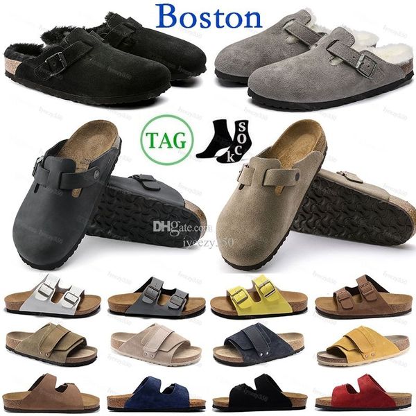 2024 Boston Clogs Designers Designers Slippers Head Trayer Cork Mens Womens plusieurs styles Arizona Mayari Mandis Birkenstocks