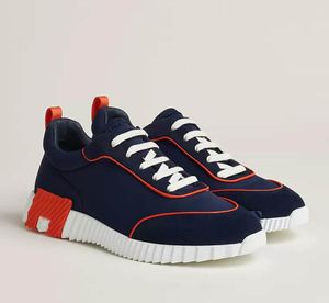 Designer Bouncing sneaker hommes chaussures de sport en cuir et maille à lacets chaussures de course de sport semelle en caoutchouc homme bas style de rue haut avec boîte EU38-46